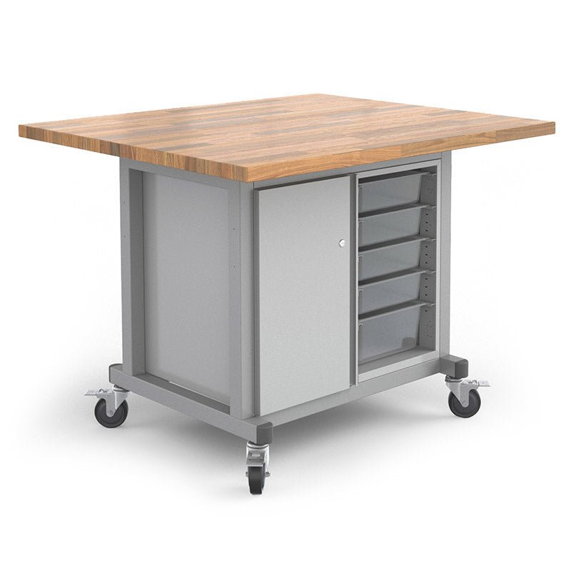 Ki Maker Table Haskell Education Explorer Series Maker Table with Butcher Block Top ...