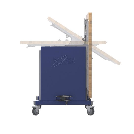 Haskell Education Rover Mobile Makerspace Table with Butcher Block Ret ...