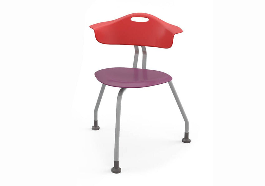 Haskell Education 360 Degree 3 - Legged Ergonomic Collaboration Chair with Back 18"H (TS0G0.18PL) - SchoolOutlet