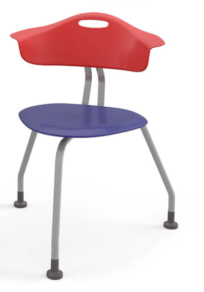 Haskell Education 360 Degree 3 - Legged Ergonomic Collaboration Chair with Back 18"H (TS0G0.18PL) - SchoolOutlet