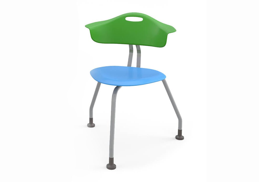 Haskell Education 360 Degree 3 - Legged Ergonomic Collaboration Chair with Back 18"H (TS0G0.18PL) - SchoolOutlet