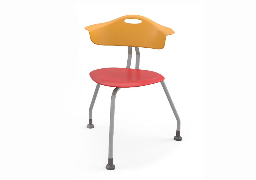 Haskell Education 360 Degree 3 - Legged Ergonomic Collaboration Chair with Back 18"H (TS0G0.18PL) - SchoolOutlet