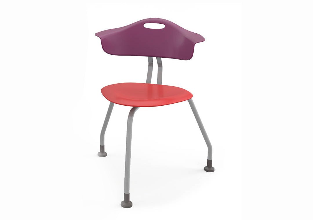 Haskell Education 360 Degree 3 - Legged Ergonomic Collaboration Chair with Back 18"H (TS0G0.18PL) - SchoolOutlet
