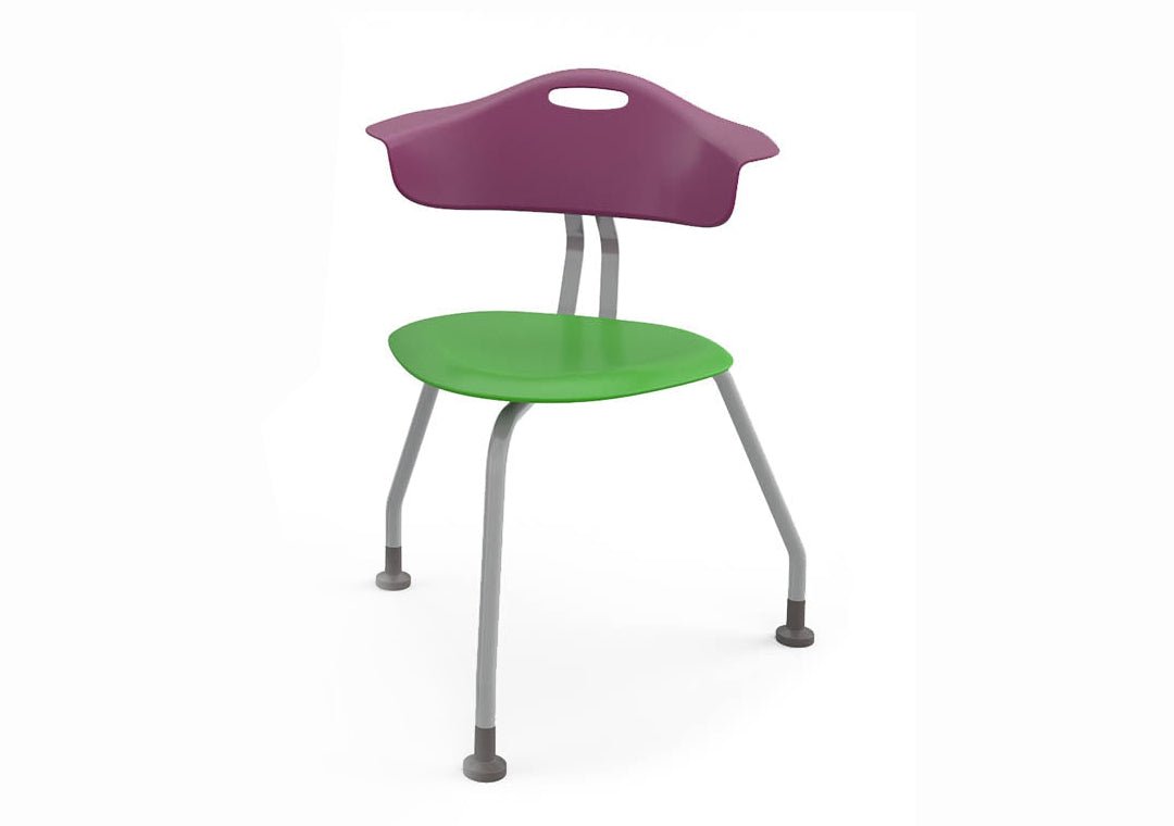 Haskell Education 360 Degree 3 - Legged Ergonomic Collaboration Chair with Back 18"H (TS0G0.18PL) - SchoolOutlet