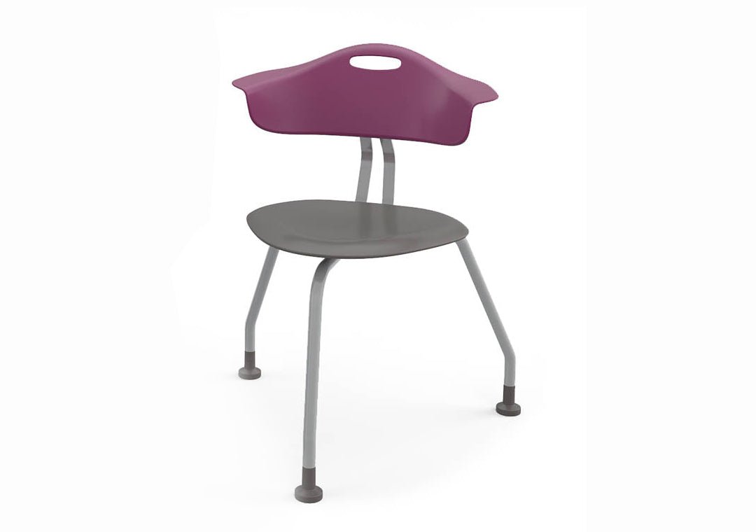 Haskell Education 360 Degree 3 - Legged Ergonomic Collaboration Chair with Back 18"H (TS0G0.18PL) - SchoolOutlet