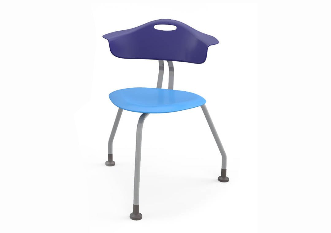 Haskell Education 360 Degree 3 - Legged Ergonomic Collaboration Chair with Back 18"H (TS0G0.18PL) - SchoolOutlet