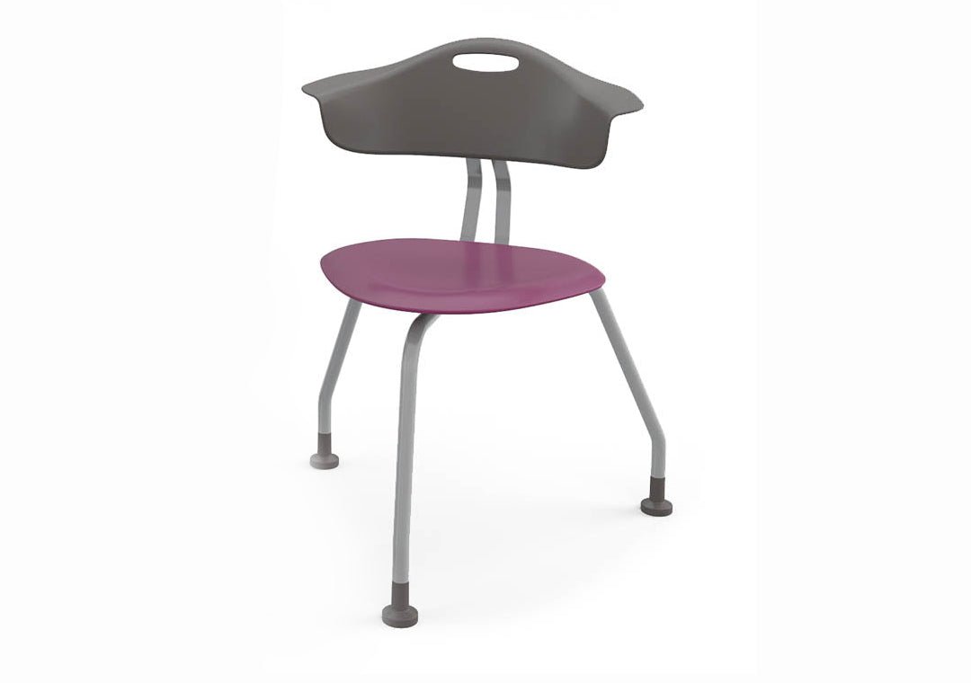 Haskell Education 360 Degree 3 - Legged Ergonomic Collaboration Chair with Back 18"H (TS0G0.18PL) - SchoolOutlet