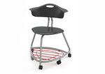 Haskell Education 360 Chair Platinum frame with Back & Bookbag Rack 18