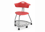 Haskell Education 360 Chair Platinum frame with Back & Bookbag Rack 18