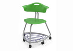 Haskell Education 360 Chair Platinum frame with Back & Bookbag Rack 18