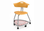 Haskell Education 360 Chair Platinum frame with Back & Bookbag Rack 18