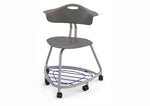 Haskell Education 360 Chair Platinum frame with Back & Bookbag Rack 18