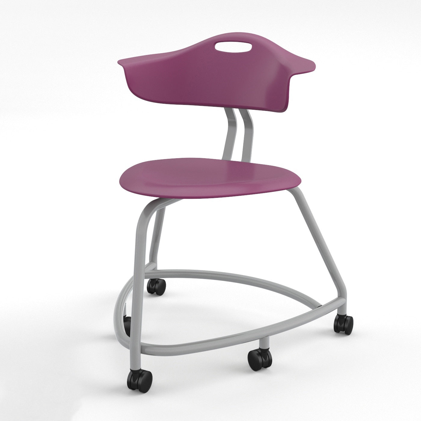 Haskell Education 360 Series Platinum frame School Chair with Back 18"H (TS1X0.18PL) - SchoolOutlet
