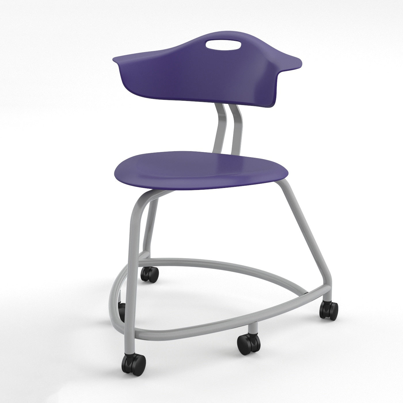 Haskell Education 360 Series Platinum frame School Chair with Back 18"H (TS1X0.18PL) - SchoolOutlet