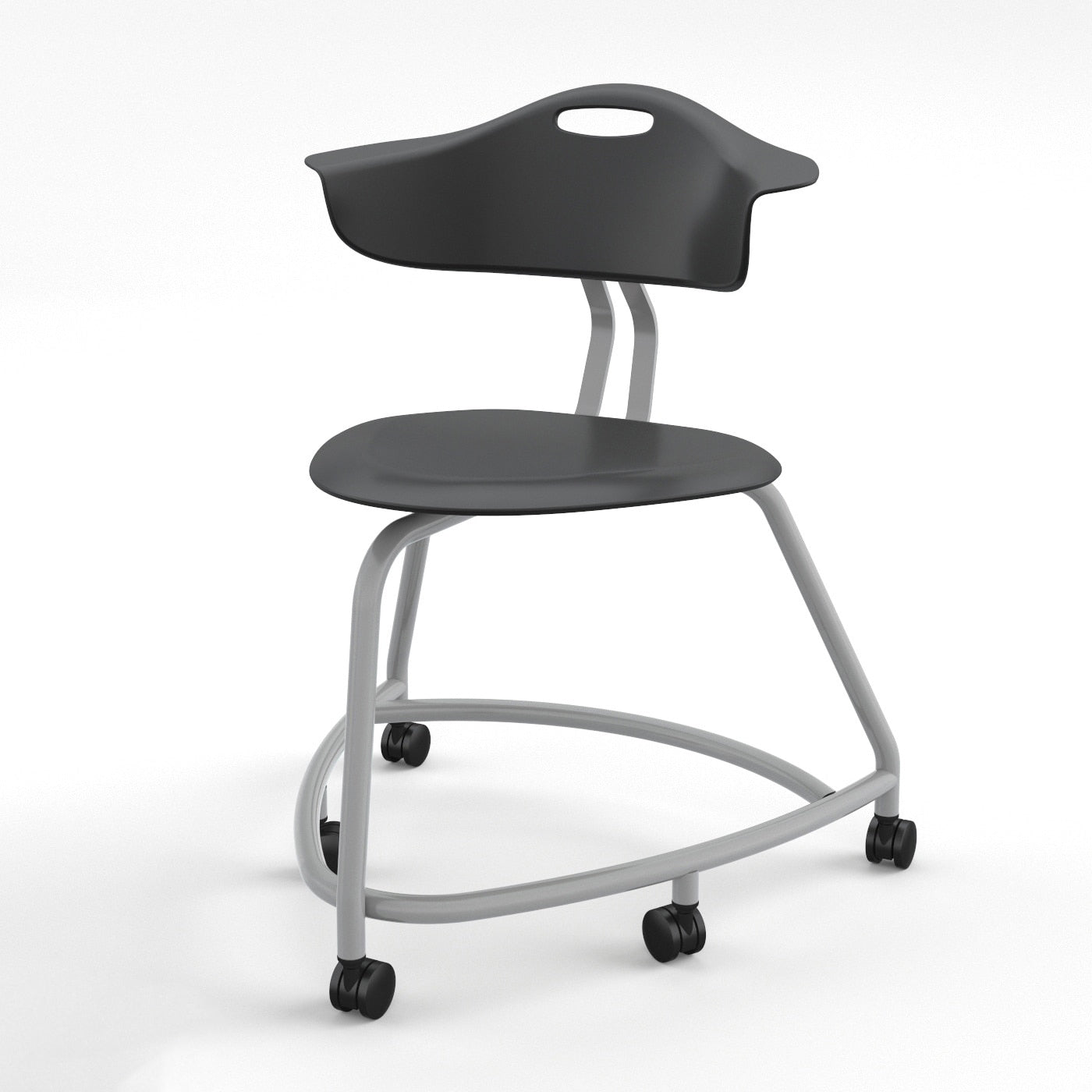 Haskell Education 360 Series Platinum frame School Chair with Back 18"H (TS1X0.18PL) - SchoolOutlet