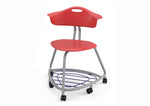 Haskell Education 360 Chair Platinum frame with Back & Bookbag Rack 18