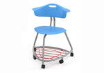 Haskell Education 360 Chair Platinum frame with Back & Bookbag Rack 18