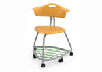 Haskell Education 360 Chair Platinum frame with Back & Bookbag Rack 18