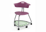 Haskell Education 360 Chair Platinum frame with Back & Bookbag Rack 18