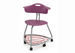 Haskell Education 360 Chair Platinum frame with Back & Bookbag Rack 18
