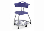 Haskell Education 360 Chair Platinum frame with Back & Bookbag Rack 18