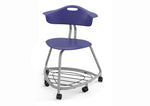 Haskell Education 360 Chair Platinum frame with Back & Bookbag Rack 18
