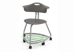 Haskell Education 360 Chair Platinum frame with Back & Bookbag Rack 18