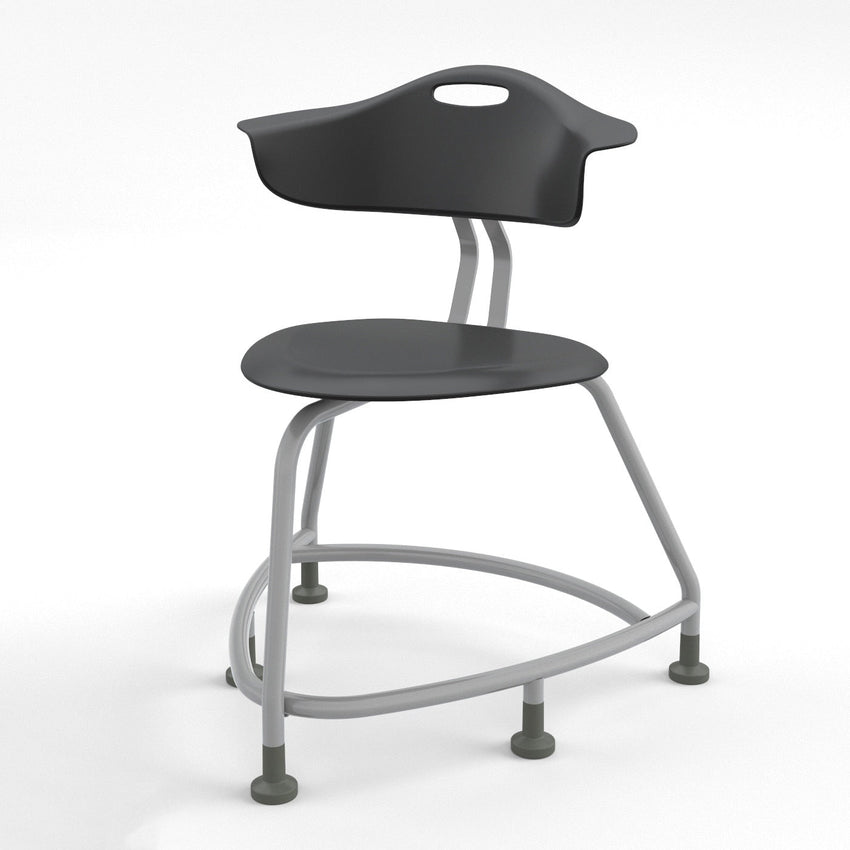 Haskell Education 360 Series Platinum frame School Chair with Back 18"H (TS1X0.18PL) - SchoolOutlet