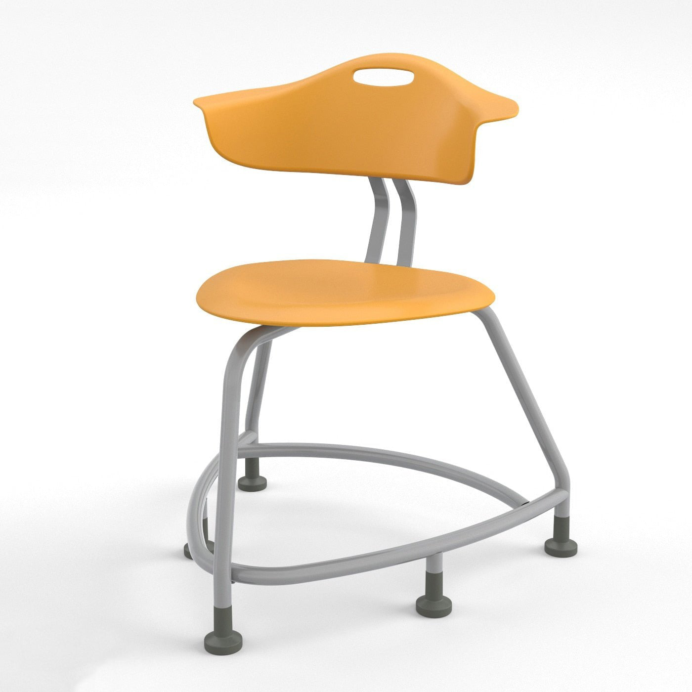 Haskell Education 360 Series Platinum frame School Chair with Back 18"H (TS1X0.18PL) - SchoolOutlet