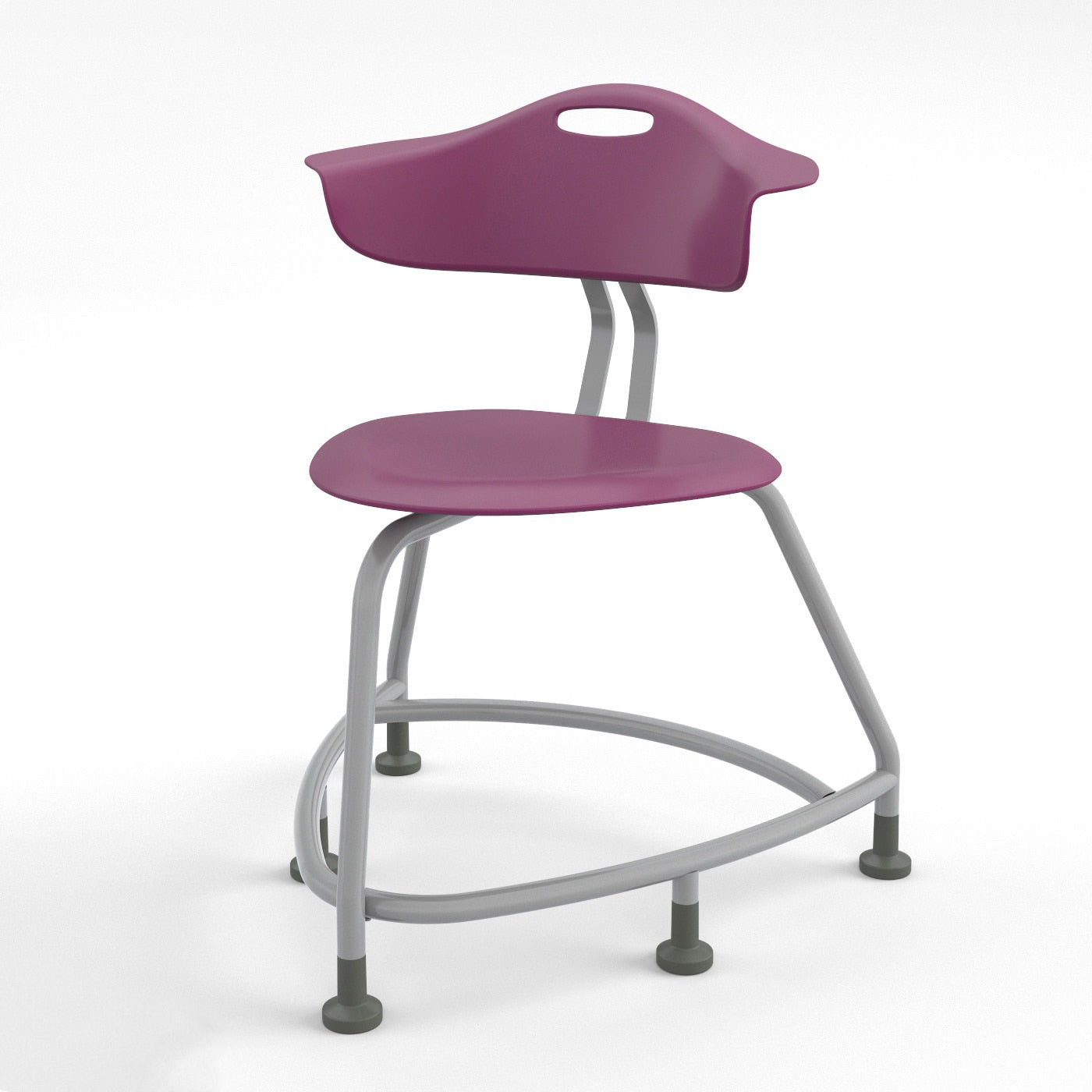 Haskell Education 360 Series Platinum frame School Chair with Back 18"H (TS1X0.18PL) - SchoolOutlet