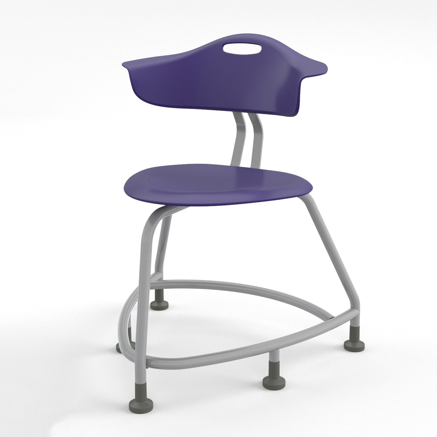 Haskell Education 360 Series Platinum frame School Chair with Back 18"H (TS1X0.18PL) - SchoolOutlet