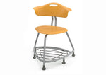 Haskell Education 360 Chair Platinum frame with Back & Bookbag Rack 18