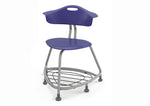 Haskell Education 360 Chair Platinum frame with Back & Bookbag Rack 18