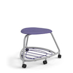 Haskell Education 360 Series Platinum frame School Chair without Back with Bookbag Rack 18