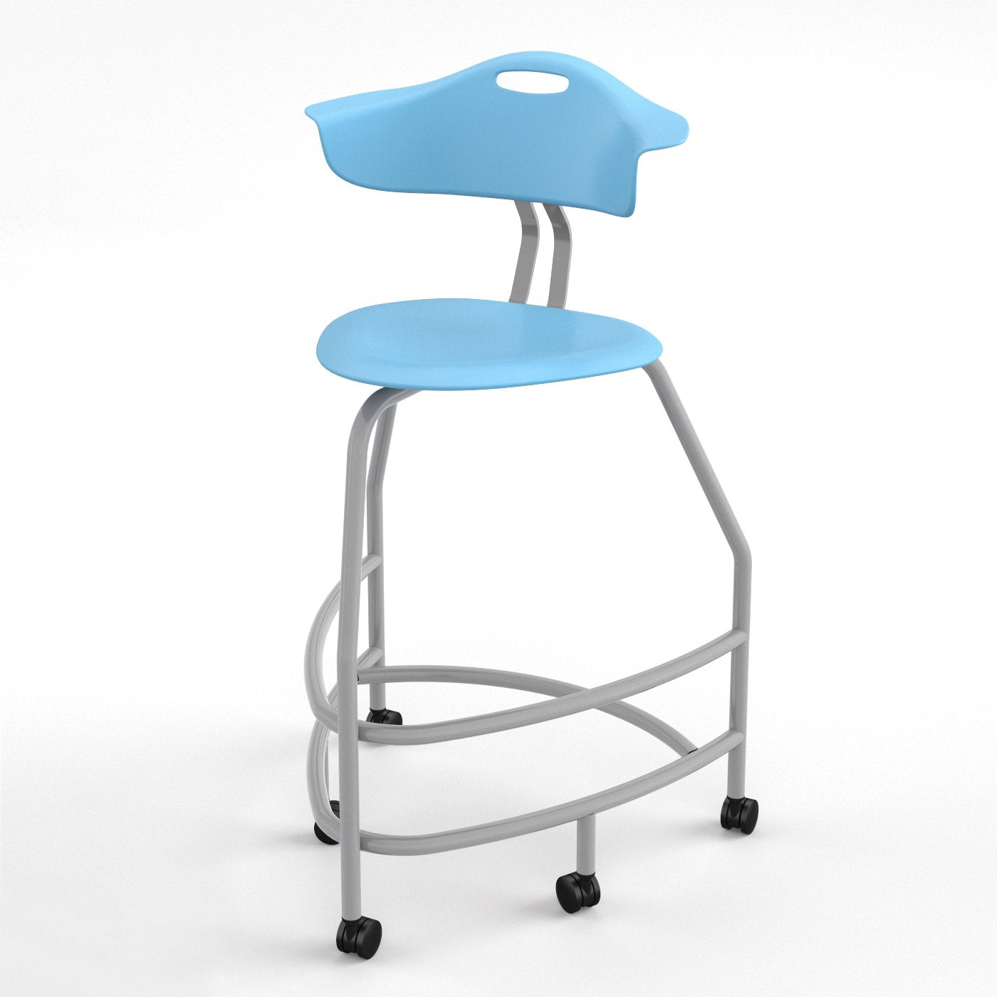 Haskell Education 360 Platinum frame Chair with Back 30"H (TS4X0.30PL) - SchoolOutlet