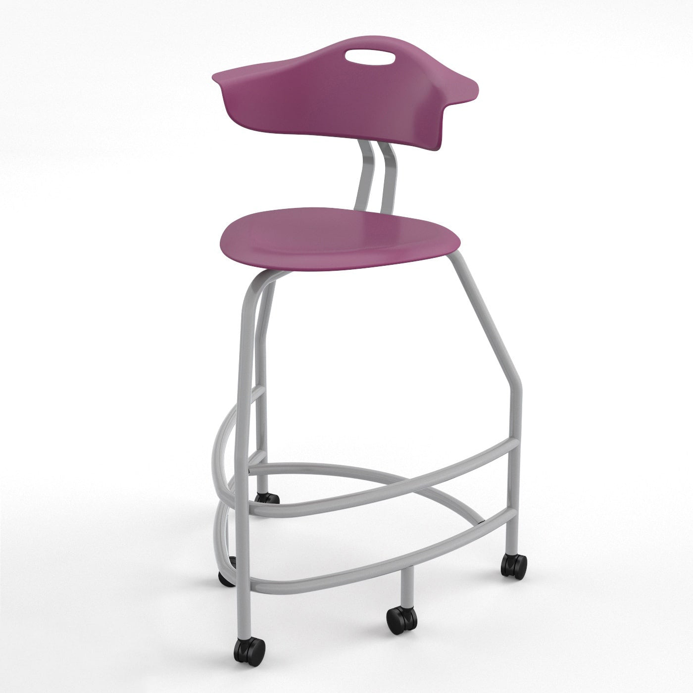Haskell Education 360 Platinum frame Chair with Back 30"H (TS4X0.30PL) - SchoolOutlet