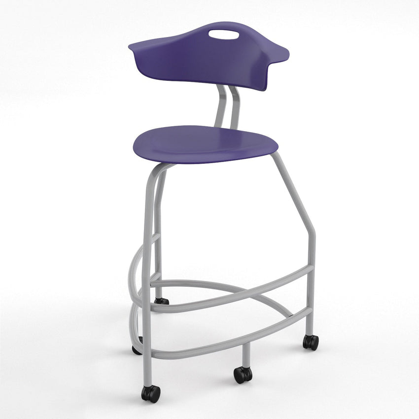 Haskell Education 360 Platinum frame Chair with Back 30"H (TS4X0.30PL) - SchoolOutlet