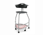 Haskell Education 360 Platinum frame Chair with Back & Bookbag Rack 30