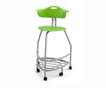 Haskell Education 360 Platinum frame Chair with Back & Bookbag Rack 30