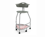 Haskell Education 360 Platinum frame Chair with Back & Bookbag Rack 30