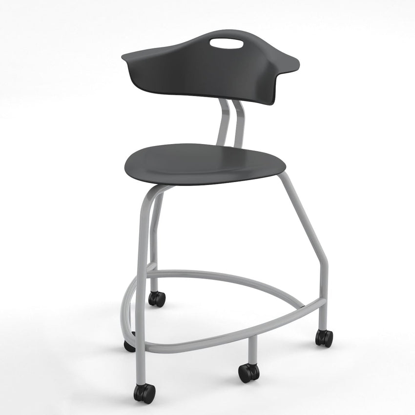 Haskell Education 360 Series Platinum frame Chair with Back 24"H (TS4X0.24PL) - SchoolOutlet