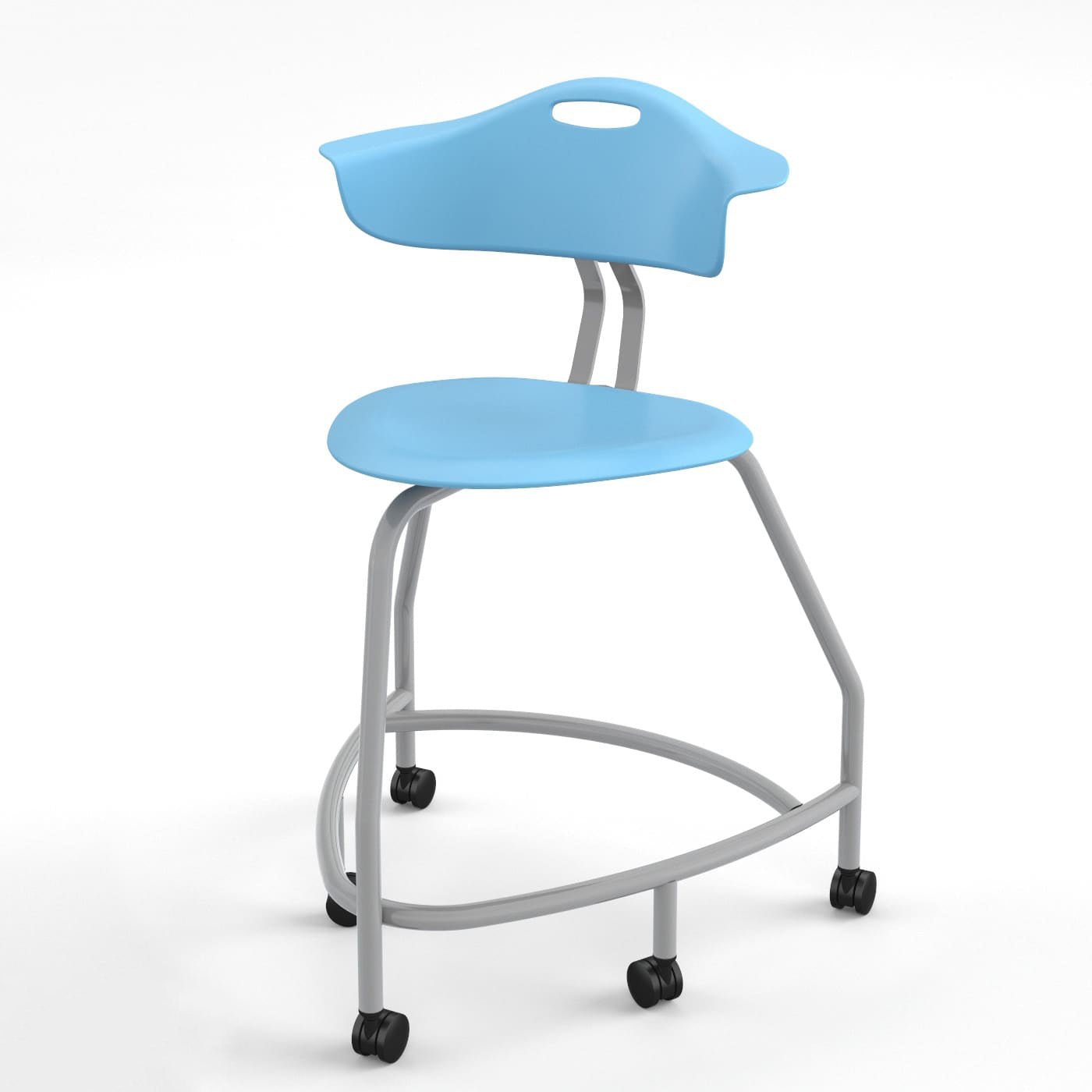 Haskell Education 360 Series Platinum frame Chair with Back 24"H (TS4X0.24PL) - SchoolOutlet