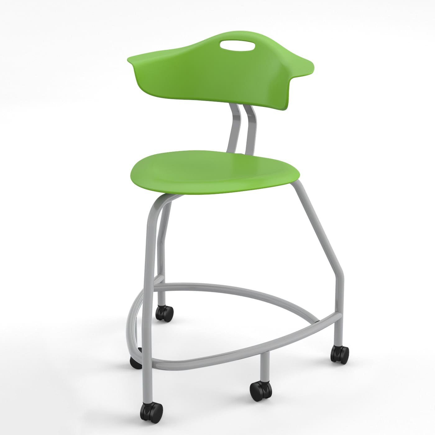 Haskell Education 360 Series Platinum frame Chair with Back 24"H (TS4X0.24PL) - SchoolOutlet