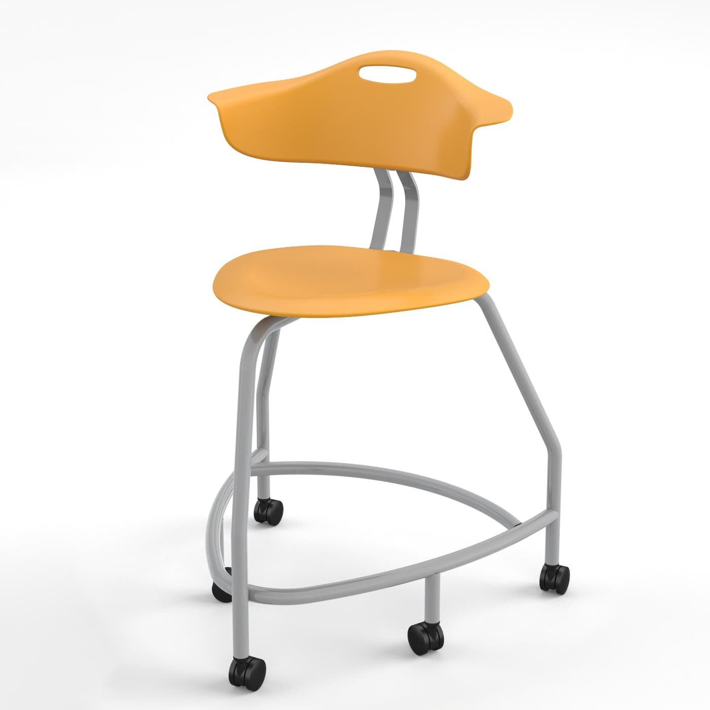 Haskell Education 360 Series Platinum frame Chair with Back 24"H (TS4X0.24PL) - SchoolOutlet