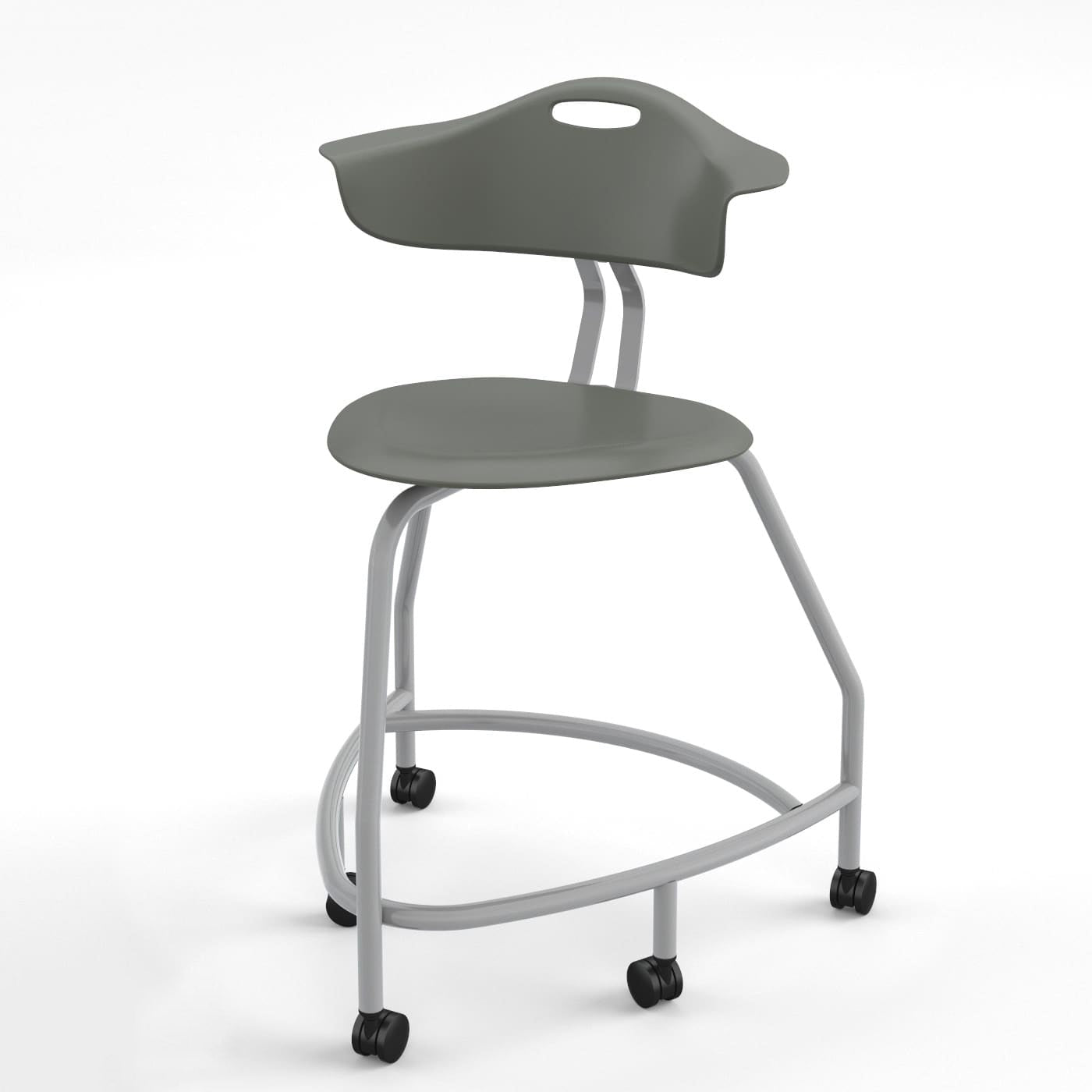 Haskell Education 360 Series Platinum frame Chair with Back 24"H (TS4X0.24PL) - SchoolOutlet