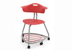 Haskell Education 360 Series Platinum frame Chair with Back and Bookbag Rack 24