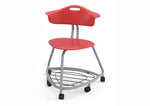 Haskell Education 360 Series Platinum frame Chair with Back and Bookbag Rack 24