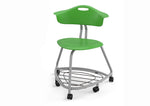 Haskell Education 360 Series Platinum frame Chair with Back and Bookbag Rack 24