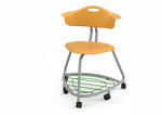Haskell Education 360 Series Platinum frame Chair with Back and Bookbag Rack 24