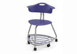 Haskell Education 360 Series Platinum frame Chair with Back and Bookbag Rack 24